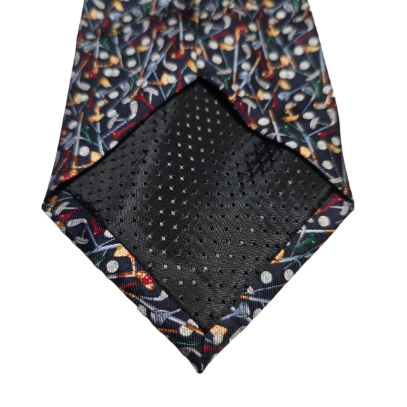 Sabatini Italy Golf Pattern Necktie - Picture 3 of 3